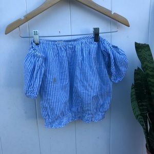 Off the Shoulder Crop Top